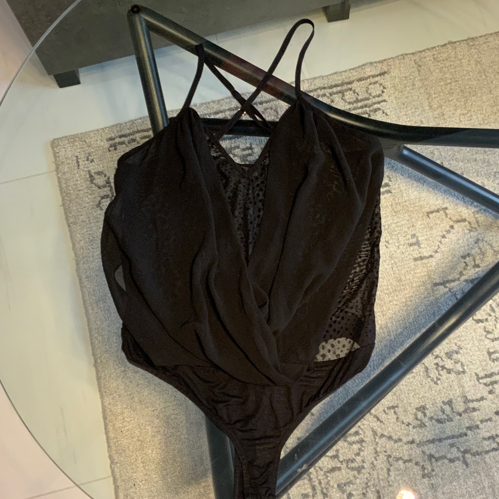 Bebe Black Chic Bodysuit